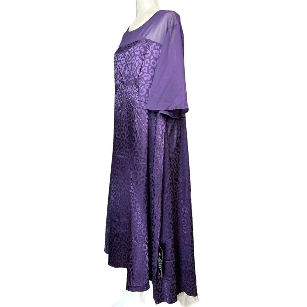 NEW Avenue Evening Dress 22/24 Purple Whimsagoth Fairy Flowy Feminine - Picture 4 of 10